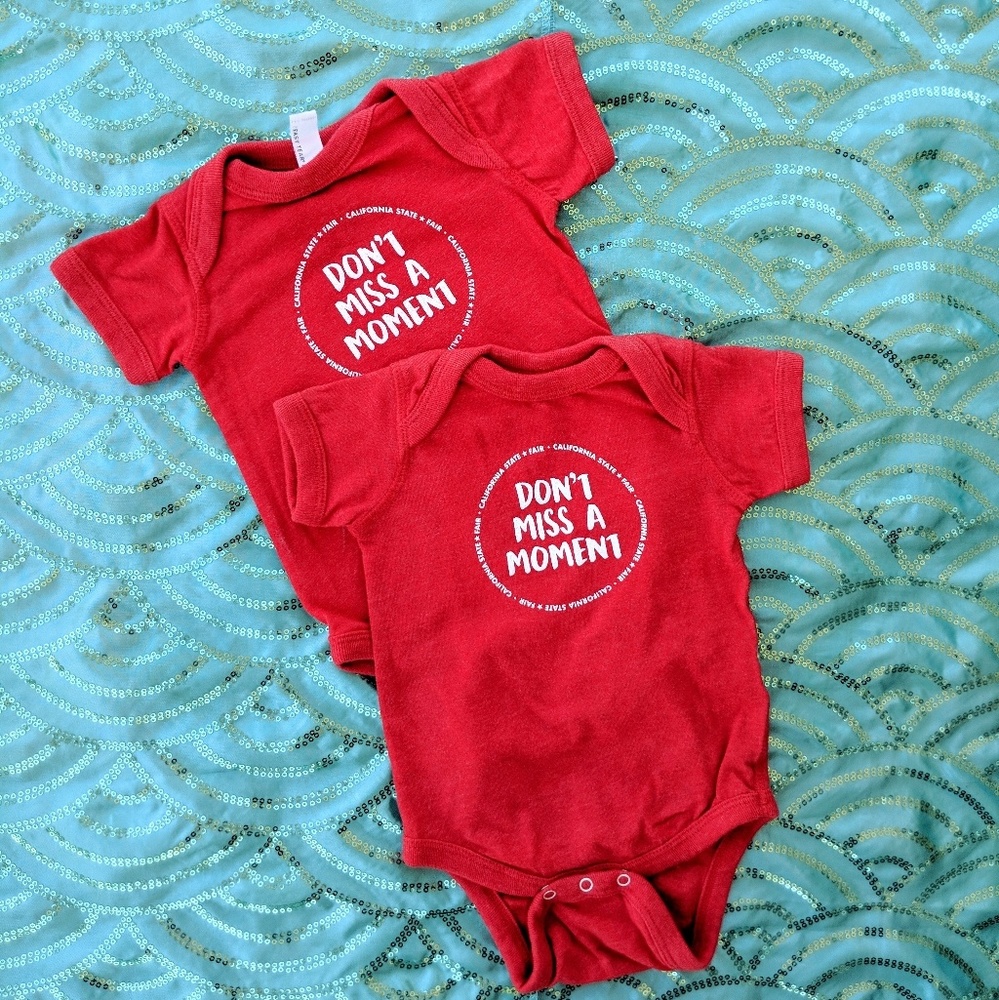 Red Twins Onesie Set